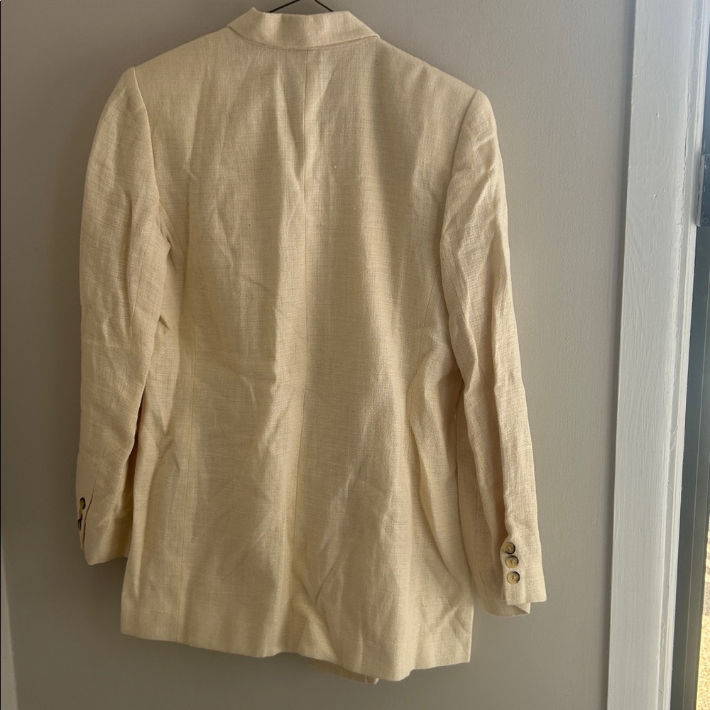 💛Cream linen blazer - Picture 5 of 6